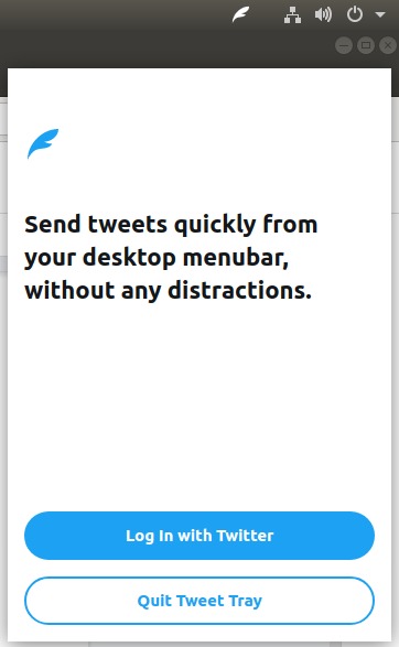 Send Tweets quickly from your Desktop menu bar