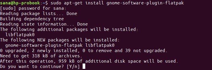 Install Graphical software manager for Flatpak