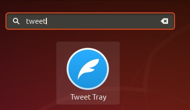 Tweet Tray Icon - Click to launch application